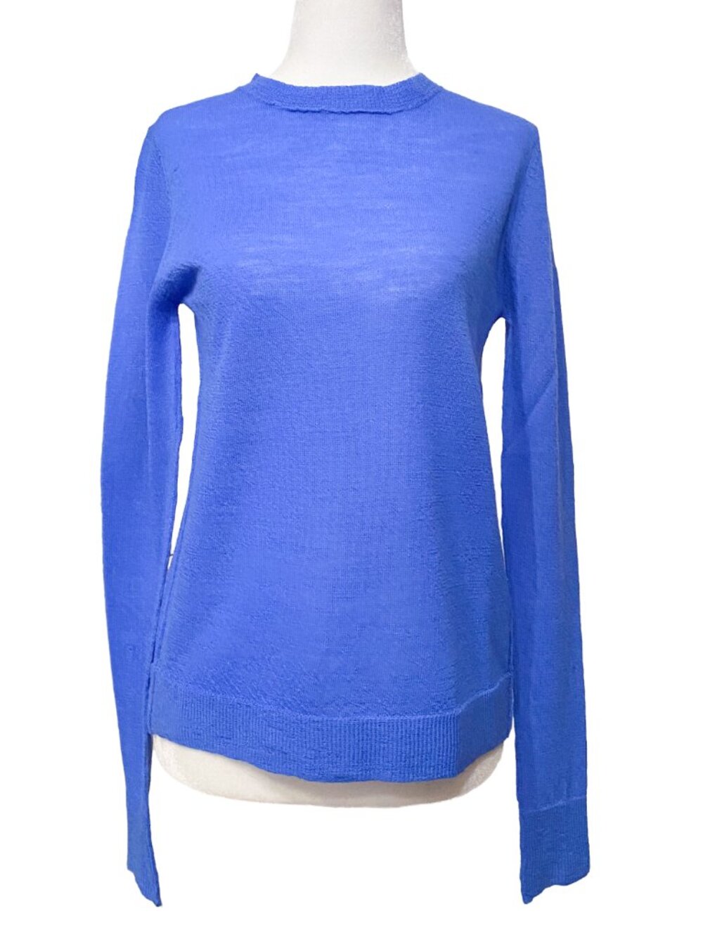 A.L.C. Cobalt Blue Split Cross-Back Lightweight Sweater Sz S